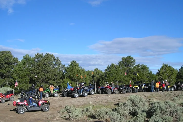 ATV riders on a trail near Panguitch